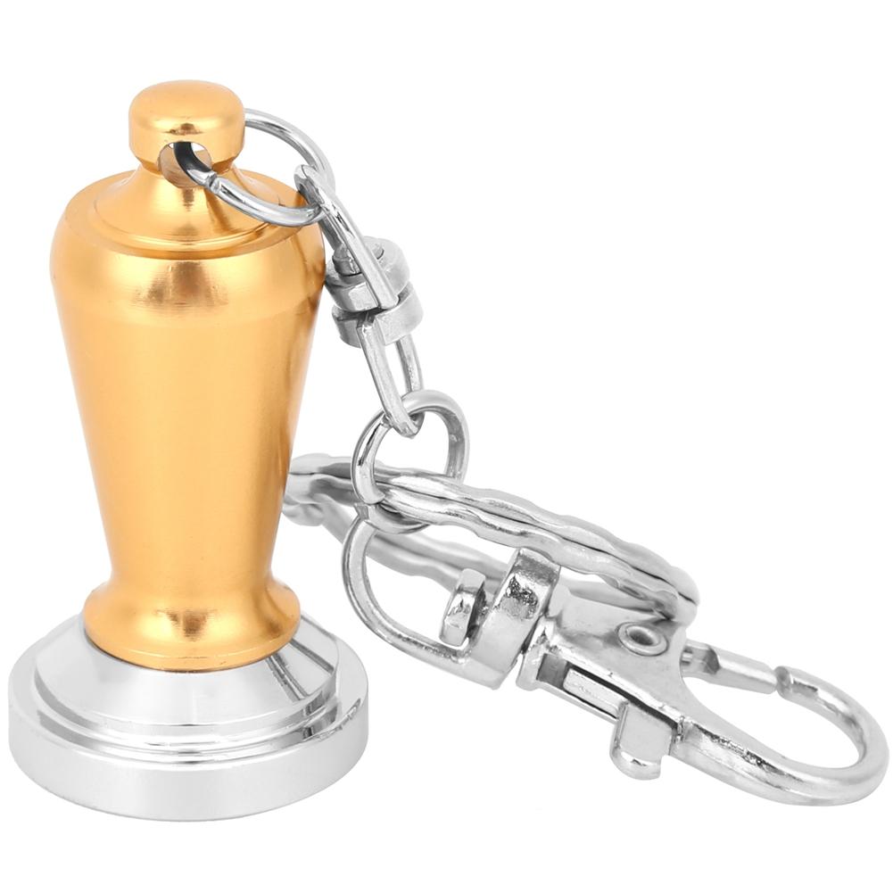 Мини Темпер для Кофе Брелок Молоток для Пудры Кольцо для Ключей Подвеска для Кофеварки Периферийные Подарки жёлтый