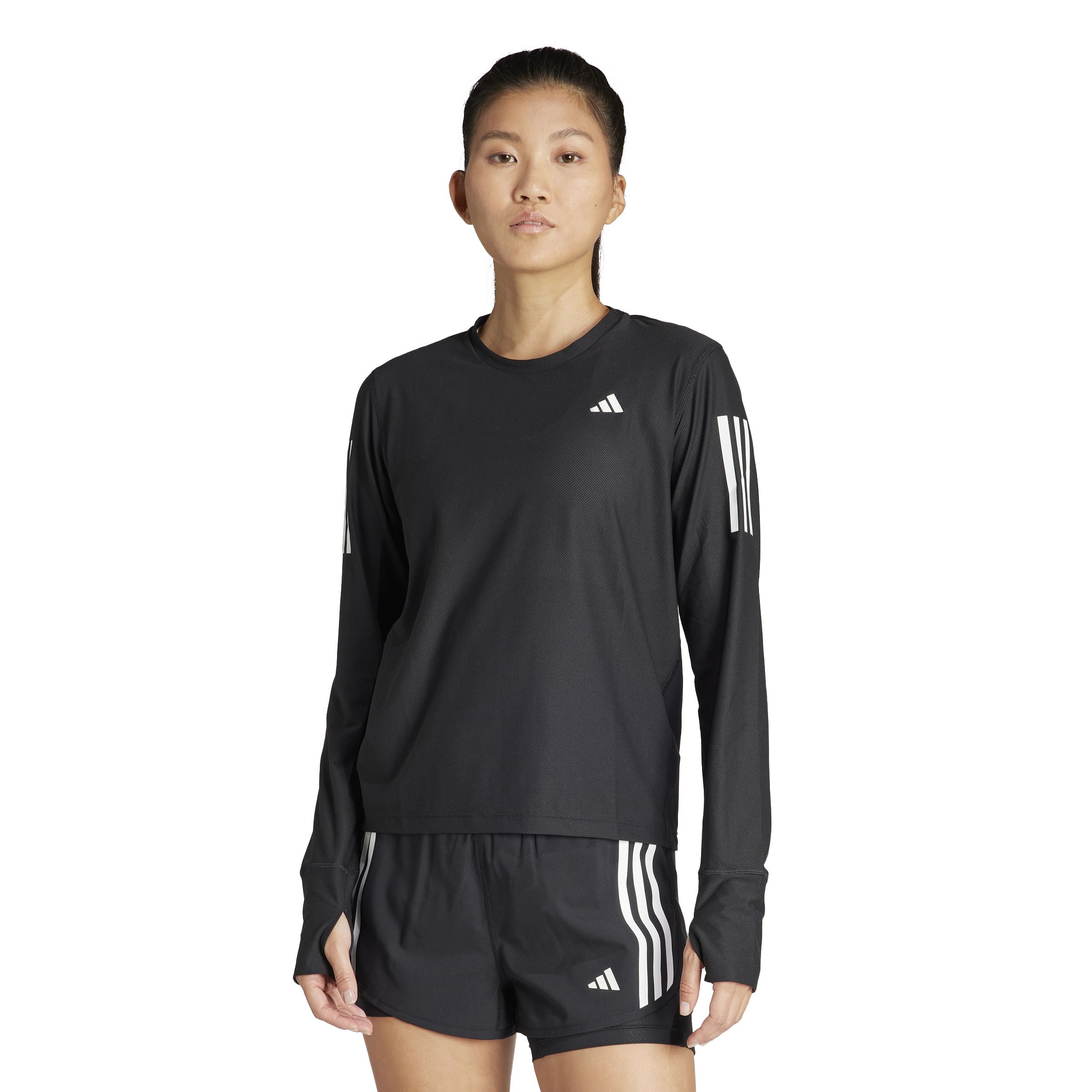 Adidas Own the Run Long Sleeve Running Black Size T-Shirt, IKM77, Women s, (IN1568), J/L
Adidas Own the Run Long Sleeve Running Black Size T-Shirt, IKM77, Women s, (IN1568), J/L