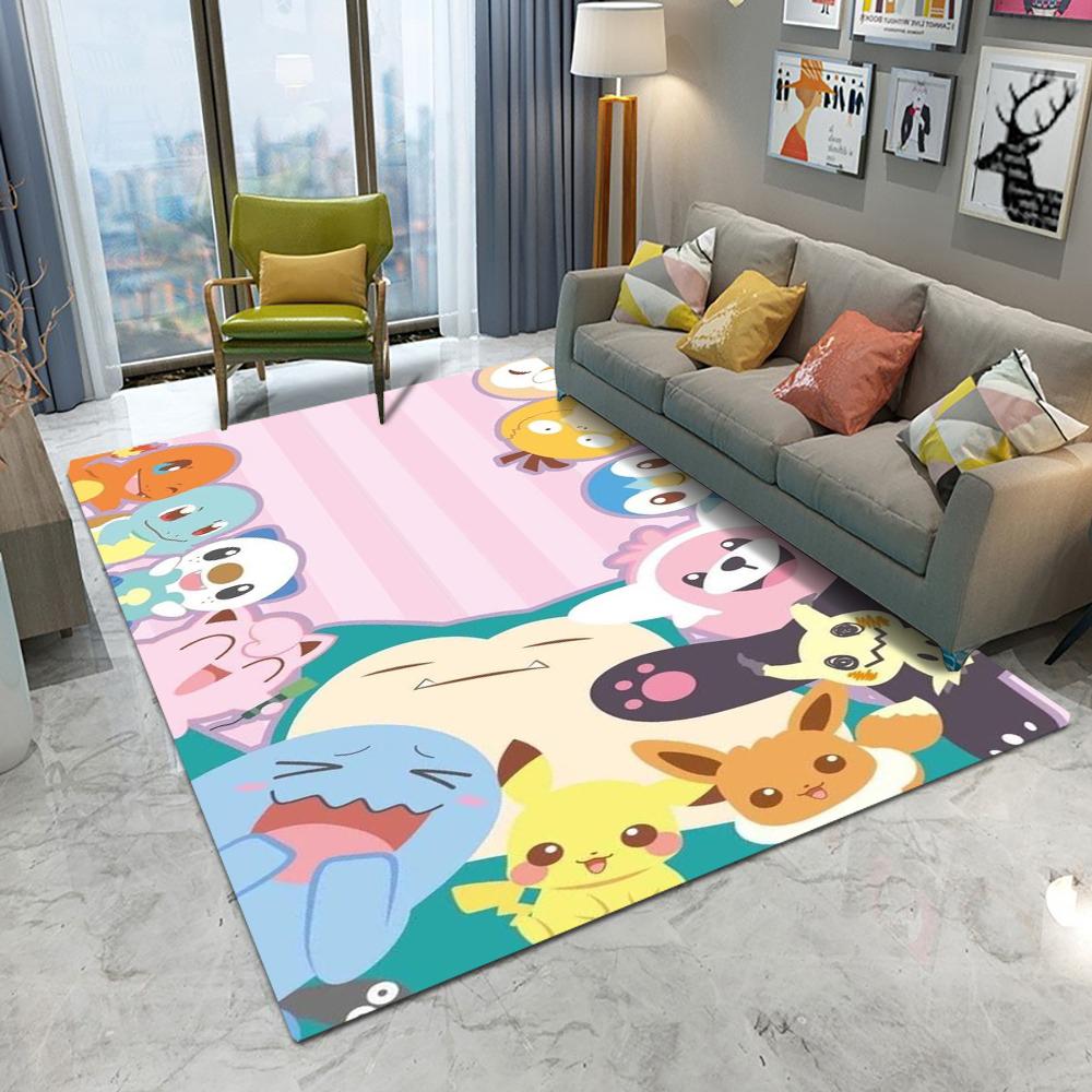 Pokemon Pikachu Snorlax Carpet Cartoon Living Room Bedroom Kitchen Table Balcony Rug Non-slip Washable Cute Decor Mat 80*120cm
Pokemon Pikachu Snorlax Carpet Cartoon Living Room Bedroom Kitchen Table Balcony Rug Non-slip Washable Cute Decor Mat 80*120cm