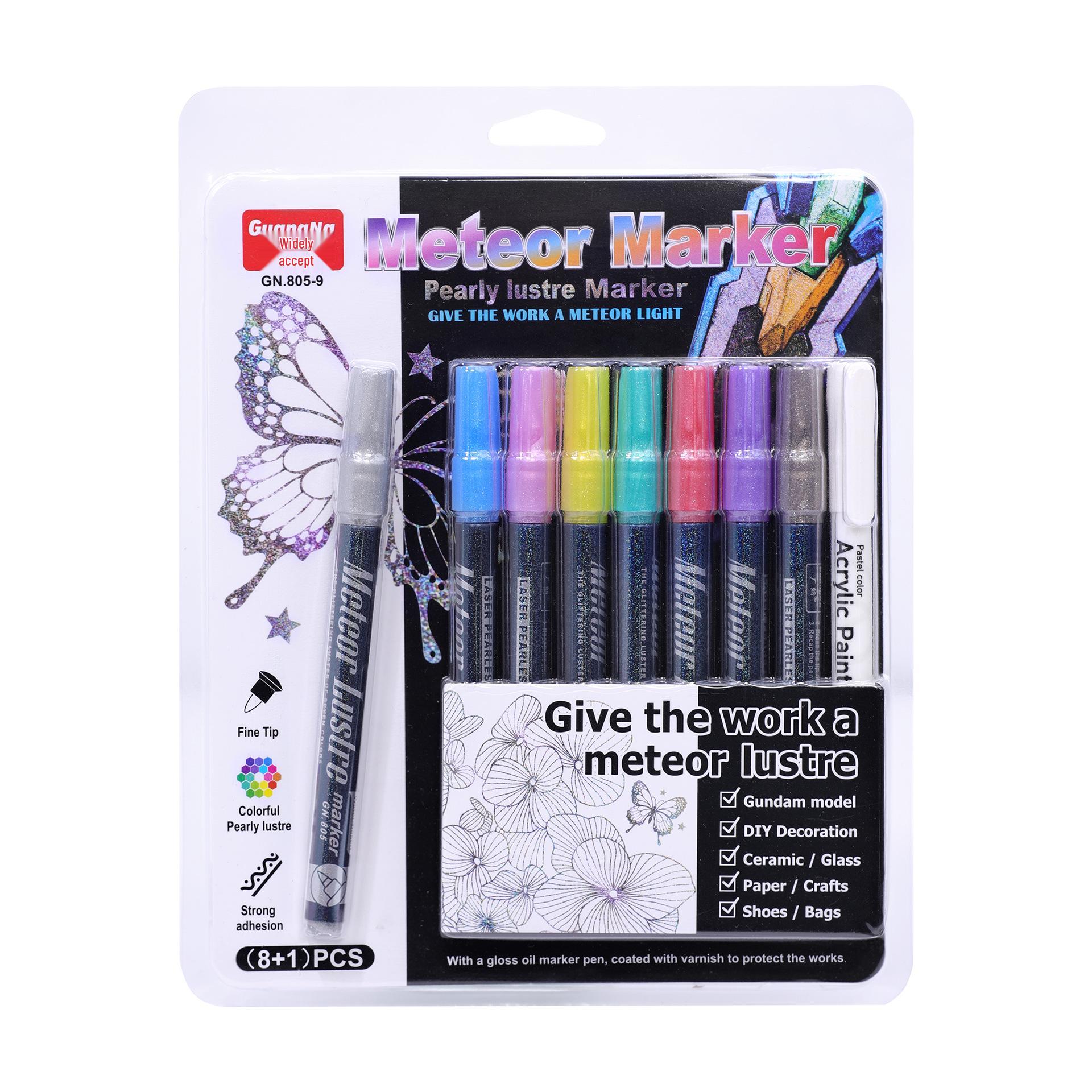 805 Pearlescent Meteor Marker: Waterproof, Fade-Resistant, DIY Graffiti & Drawing Pen for Kids
805 Pearlescent Meteor Marker: Waterproof, Fade-Resistant, DIY Graffiti & Drawing Pen for Kids