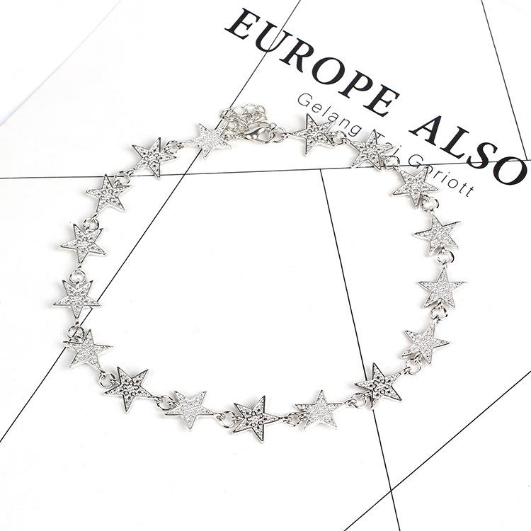 Accessories European and American alloy pentagram necklace short collarbone chain choker neck chain pendant geometric pendant срібний
Accessories European and American alloy pentagram necklace short collarbone chain choker neck chain pendant geometric pendant срібний
