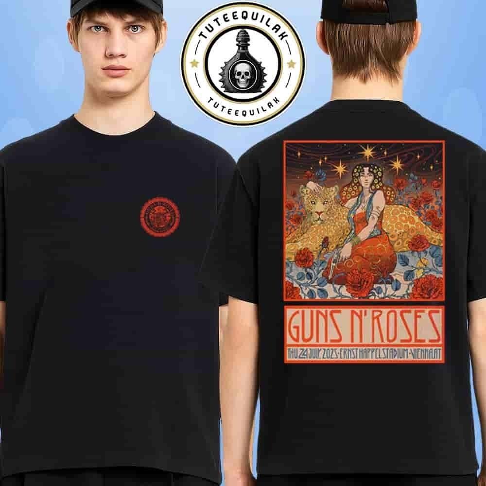 Guns N Rose Vienna 2025 Venue Tee At Ernst Happel Stadium T-Shirt S-5XL Unisex T-Shirt XL
Guns N Rose Vienna 2025 Venue Tee At Ernst Happel Stadium T-Shirt S-5XL Unisex T-Shirt XL