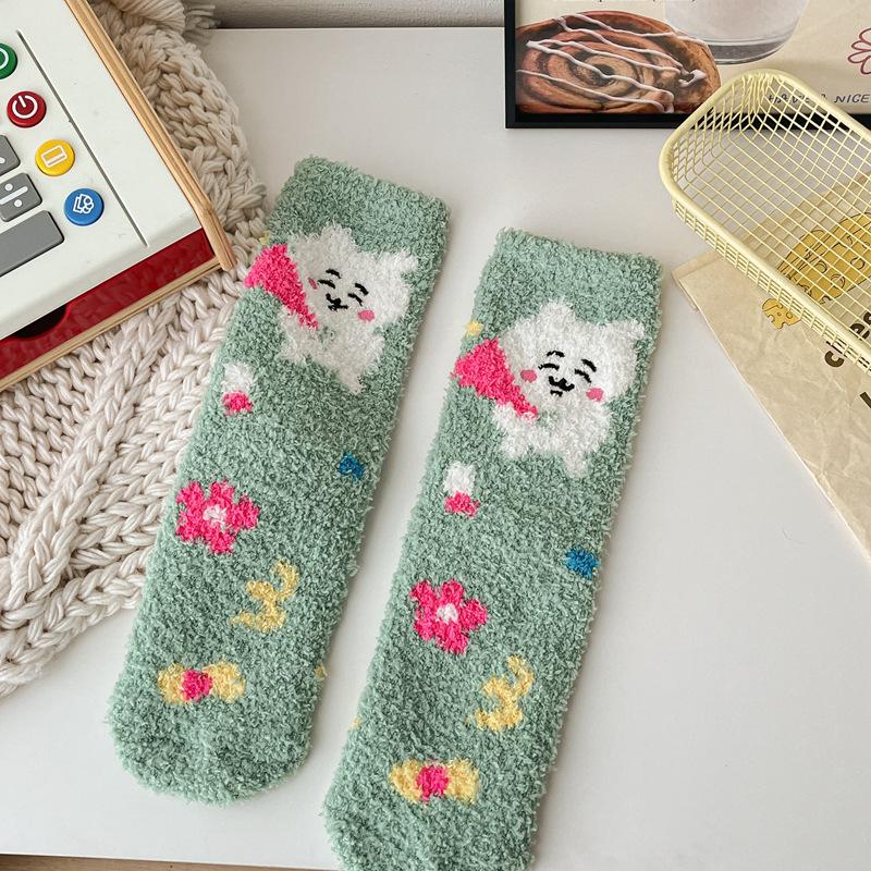 10Pair Cute Coral Fleece Socks Women S Fleece Does Not Shed Hair To Keep Warm At Home Sleeping Socks Student Cartoon Bear Women S Socks One size fits all
10Pair Cute Coral Fleece Socks Women S Fleece Does Not Shed Hair To Keep Warm At Home Sleeping Socks Student Cartoon Bear Women S Socks One size fits all