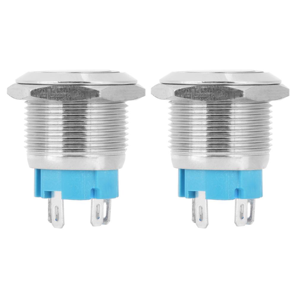 2PCS Yellow Flat Self Reset 4 Pin Button Switch with Light DC 12V ~ 24V for IP65 Protection
2PCS Yellow Flat Self Reset 4 Pin Button Switch with Light DC 12V ~ 24V for IP65 Protection