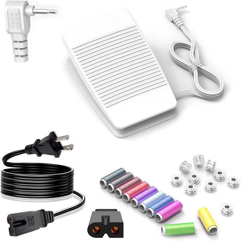A60ZFC-322 XC8816-021 Sewing Machine Foot Pedal Controller With 6.5FT AC Power Cord, Cable Guaranteed To Fit Cs6000i US Plugmay
A60ZFC-322 XC8816-021 Sewing Machine Foot Pedal Controller With 6.5FT AC Power Cord, Cable Guaranteed To Fit Cs6000i US Plugmay