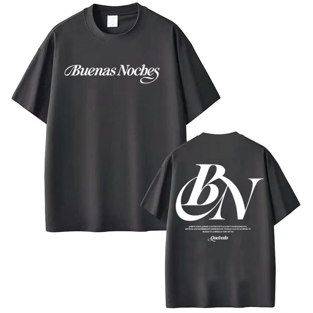 Quevedo Buenas Noches 2026 Logo Merch T Shirt Men Women Summer High Quality Fashion Tshirts Tops Male Cotton Oversized Tshirts 3XL
Quevedo Buenas Noches 2026 Logo Merch T Shirt Men Women Summer High Quality Fashion Tshirts Tops Male Cotton Oversized Tshirts 3XL