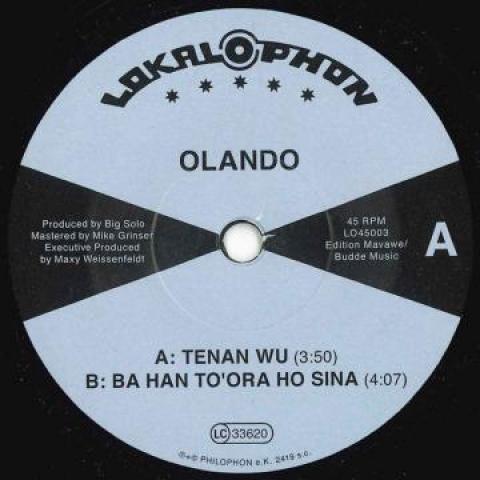 7inch Record OLANDO - Tenan Wu / Ba Han To ora Ho Sina LO45003 Lokalophon 2020 Europe World Music
7inch Record OLANDO - Tenan Wu / Ba Han To ora Ho Sina LO45003 Lokalophon 2020 Europe World Music