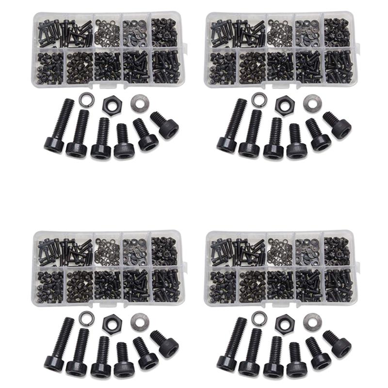 1200 Pcs Nuts Bolts Set Hex Bolts Nut And Washer Assortment Screws Bolts M3 Tool Kit With Plastic Box (Black)-B61B чорний
1200 Pcs Nuts Bolts Set Hex Bolts Nut And Washer Assortment Screws Bolts M3 Tool Kit With Plastic Box (Black)-B61B чорний