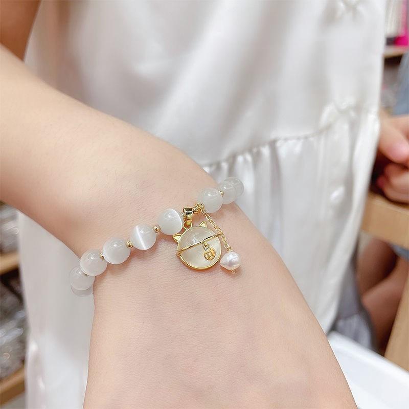 New Bamboo Style Pearl Cat Planet Glass Elastic Bangles Girl Bilezik Bracelet for Women Jewelry Pulseras
New Bamboo Style Pearl Cat Planet Glass Elastic Bangles Girl Bilezik Bracelet for Women Jewelry Pulseras