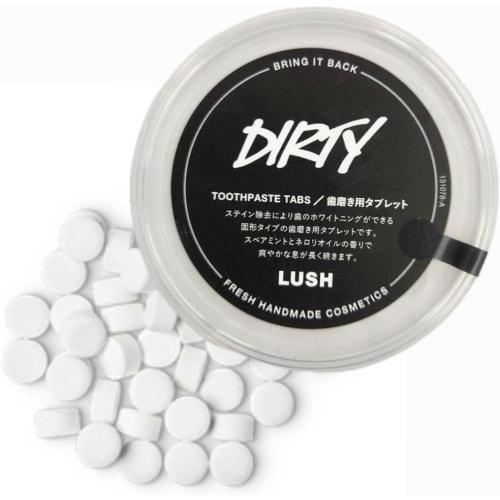LUSH Dirty Toothpaste Tabs 50g / Toothpaste Tablets, Self-Whitening, Oral Care, Spearmint Flavor, LUSH, Bad Breath, Mouthwash / Crme de Menthol, Ging
LUSH Dirty Toothpaste Tabs 50g / Toothpaste Tablets, Self-Whitening, Oral Care, Spearmint Flavor, LUSH, Bad Breath, Mouthwash / Crme de Menthol, Ging