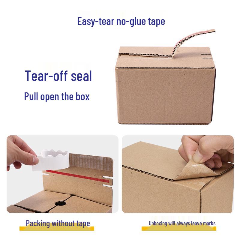 Durable White Glue-Free Self-Sealing Corrugated Kraft Paper Anti-Tamper Box White Variant; Zipper Box #11 -- 145x85x105mm
Durable White Glue-Free Self-Sealing Corrugated Kraft Paper Anti-Tamper Box White Variant; Zipper Box #11 -- 145x85x105mm