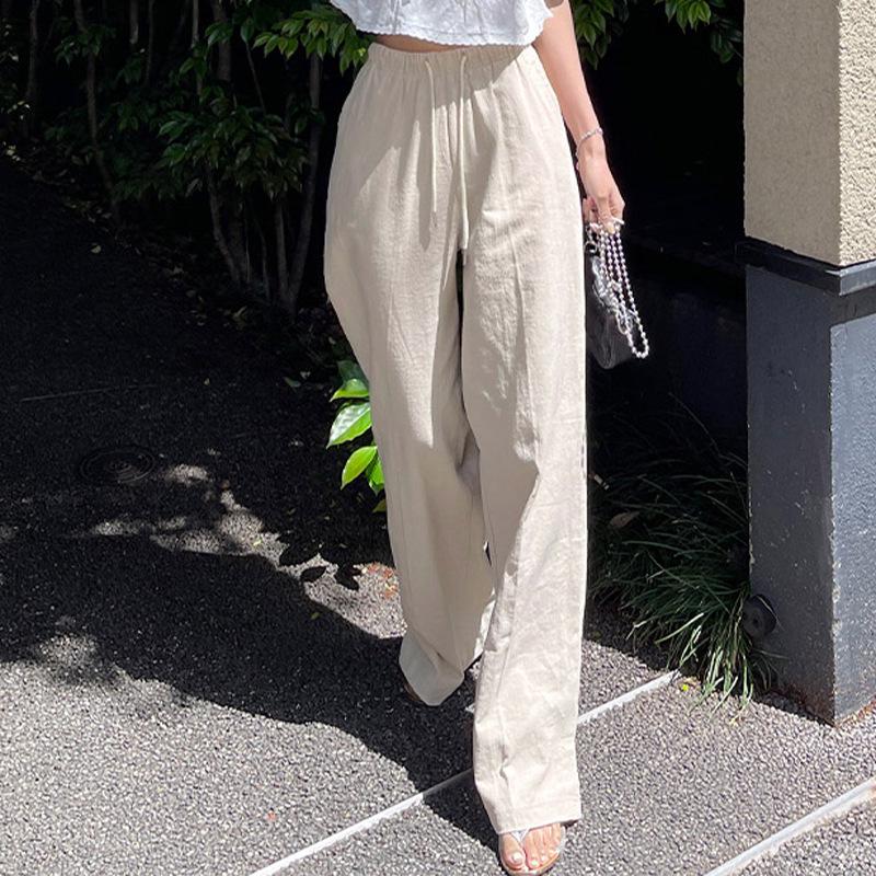 Women s High Waist Cotton Linen Drawstring Pants - Floor-Length, Breathable, Casual, Slimming Straight Leg Trousers for Summer. XS
Women s High Waist Cotton Linen Drawstring Pants - Floor-Length, Breathable, Casual, Slimming Straight Leg Trousers for Summer. XS