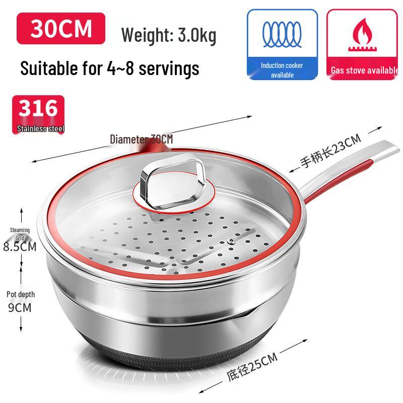 KATA Пароварка и кастрюля для тушения из нержавеющей стали 316 с антипригарным покрытием
KATA Пароварка и кастрюля для тушения из нержавеющей стали 316 с антипригарным покрытием