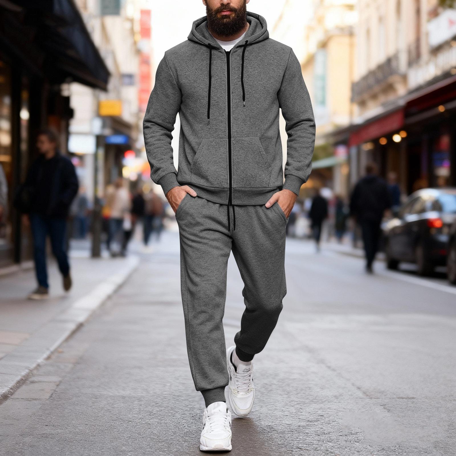 Мужской спортивный костюм Мужской однотонный повседневный спортивный костюм Костюм-толстовка S
Мужской спортивный костюм Мужской однотонный повседневный спортивный костюм Костюм-толстовка S