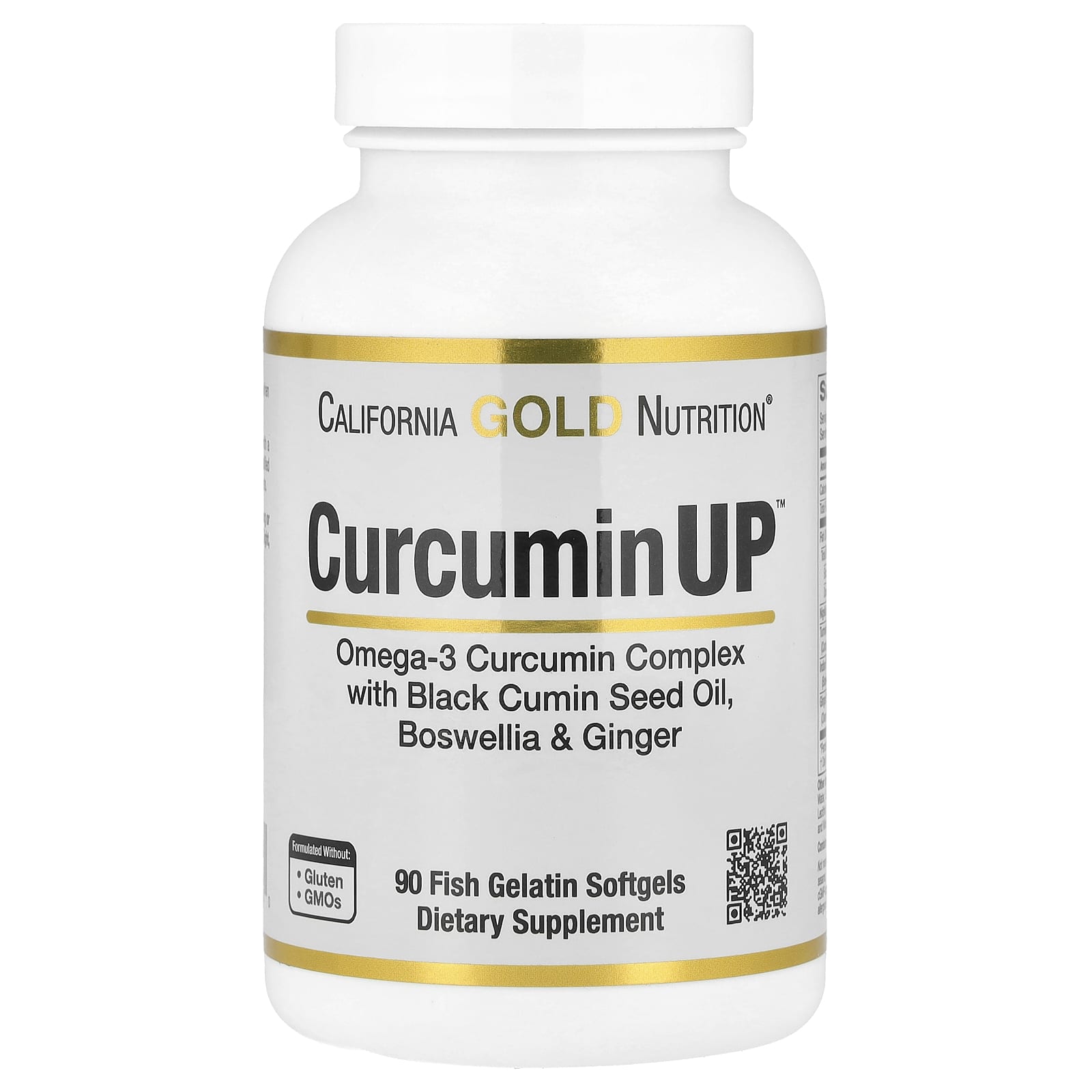 Curcuminup™ Omega-3 Curcumin Complex, Black Cumin Seed Oil, Boswellia, Ginger, Fish Gelatin Softgels, 90
Curcuminup™ Omega-3 Curcumin Complex, Black Cumin Seed Oil, Boswellia, Ginger, Fish Gelatin Softgels, 90