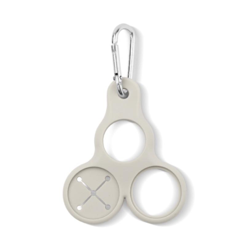 1 шт. Силиконовая пряжка для бутылки с водой, держатель для бутылки с водой с 3 отверстиями, крючок для держателя бутылки для напитков, многофункциональный для активного отдыха 1PC