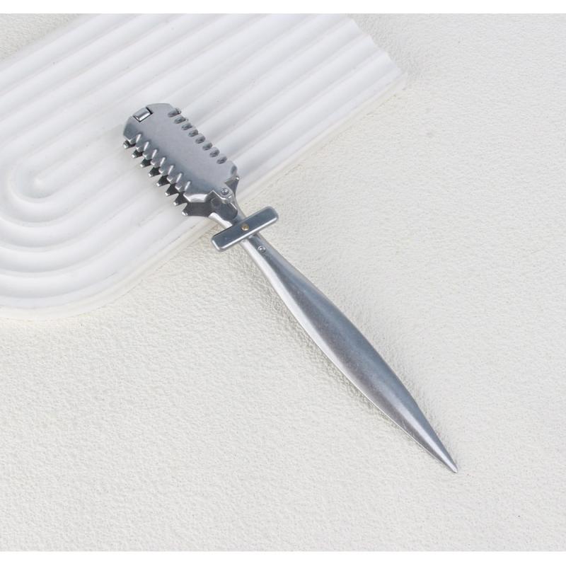 Двусторонняя филировочная бритва из цинкового сплава, парикмахерская ручная бритва для бритья, для салона, профессиональный нож для стрижки волос, держатель, салонный инструмент 1pcs
Двусторонняя филировочная бритва из цинкового сплава, парикмахерская ручная бритва для бритья, для салона, профессиональный нож для стрижки волос, держатель, салонный инструмент 1pcs