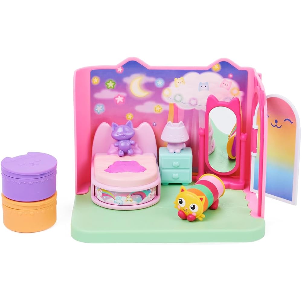 Gaby Dollhouse Pillow Cat Bedroom Set with Accessories and Furniture
Gaby Dollhouse Pillow Cat Bedroom Set with Accessories and Furniture