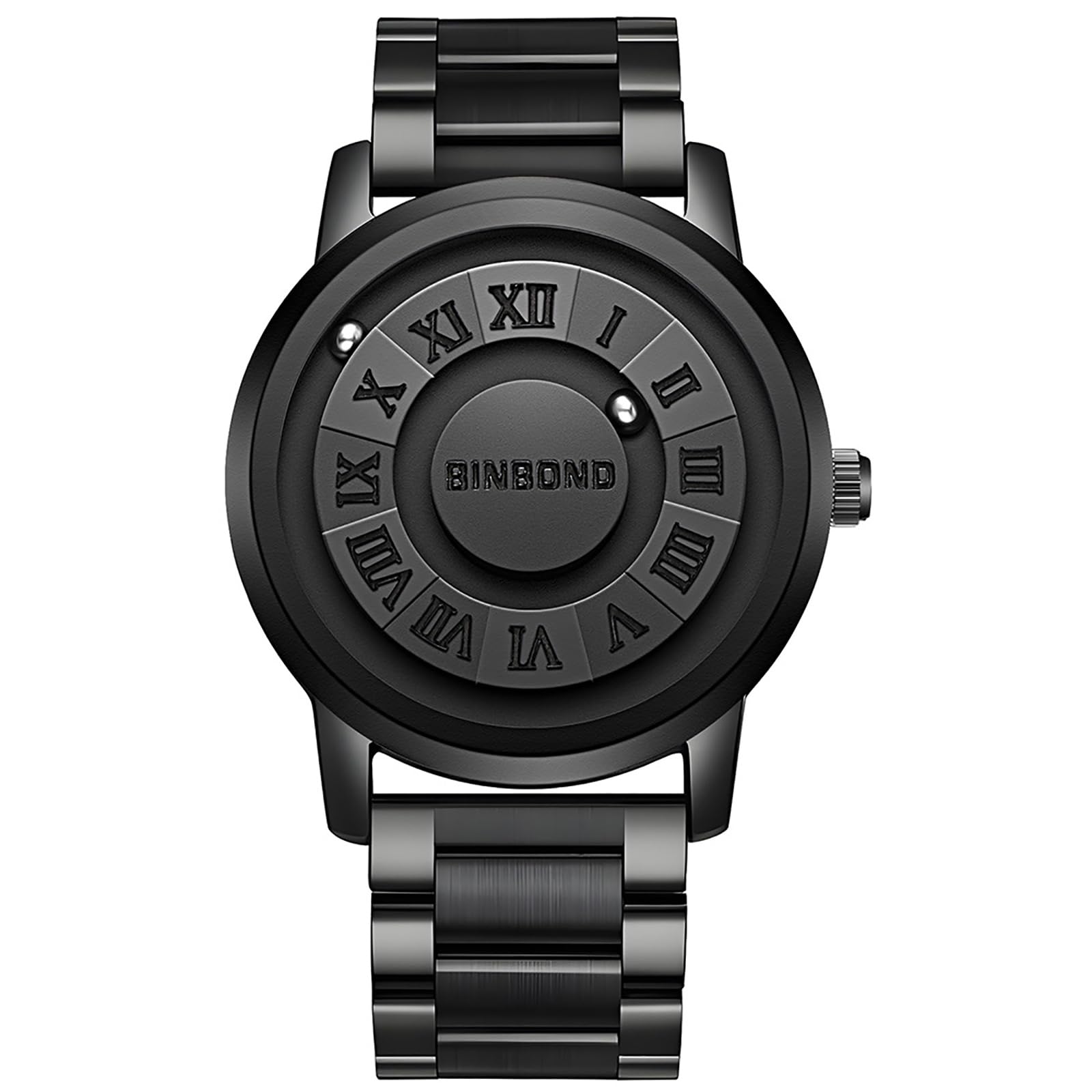 Stainless Steel Magnetic Floating Roman Alphabet Analog Display Waterproof Quartz Leisure Business Fashion Accessories Birthday Anniversary Christmas чорний
Stainless Steel Magnetic Floating Roman Alphabet Analog Display Waterproof Quartz Leisure Business Fashion Accessories Birthday Anniversary Christmas чорний
