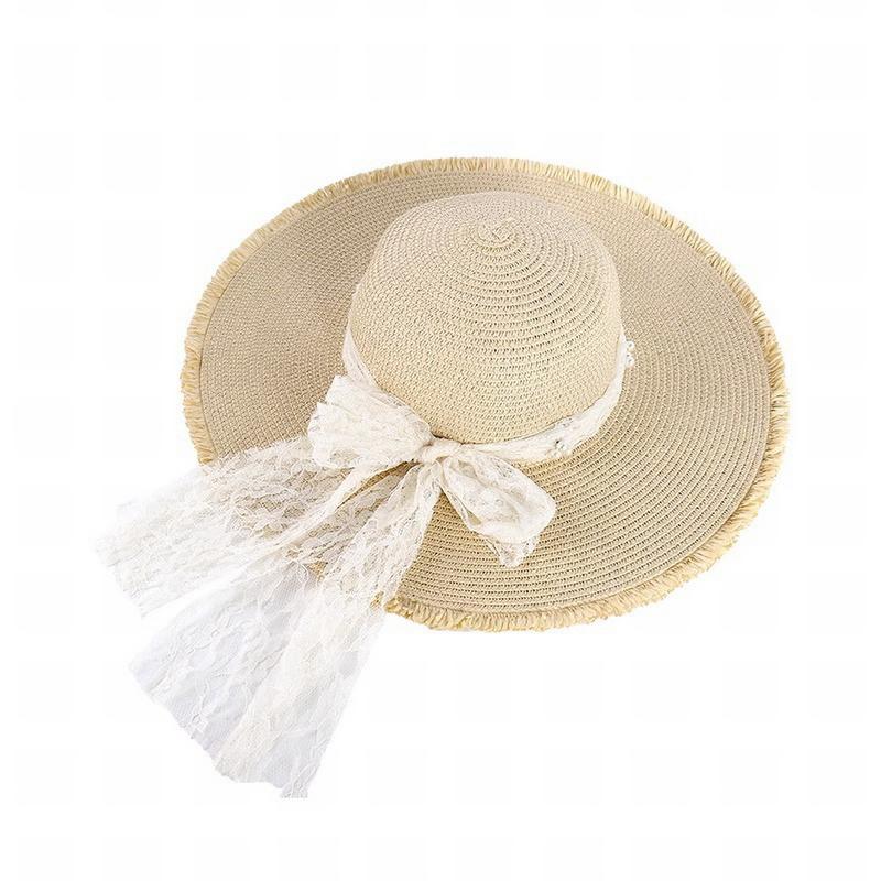 GEMVIE Elegant Summer Beach Hat for Women Ladies Lace Bowknot Large Brim Sun Paper Straw Hats 56-58cm бежевий
GEMVIE Elegant Summer Beach Hat for Women Ladies Lace Bowknot Large Brim Sun Paper Straw Hats 56-58cm бежевий