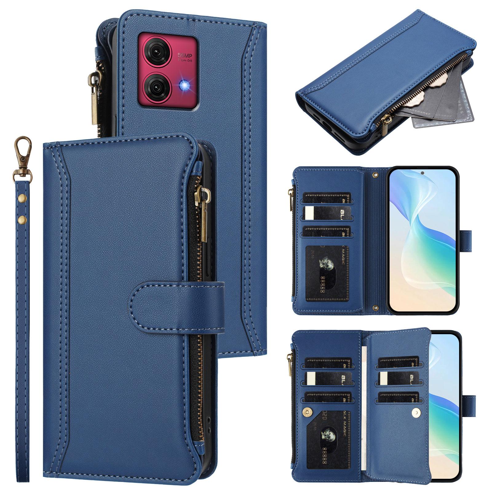 For Motorola Moto G84 5G Leather Case 9 Card Slots Zipper Wallet Stand Phone Cover with Wrist Strap Lake Blue
For Motorola Moto G84 5G Leather Case 9 Card Slots Zipper Wallet Stand Phone Cover with Wrist Strap Lake Blue