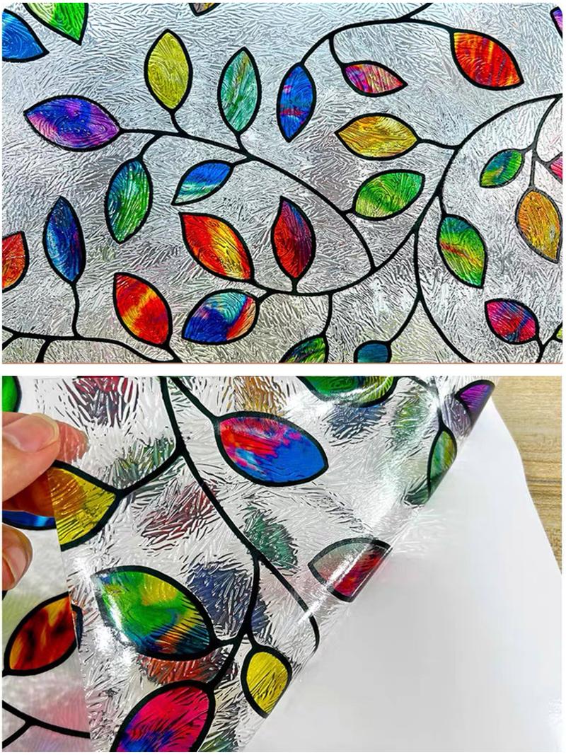 Custom size Stained Glass Window Film Door Sticker 3D Frosted Static Cling Art Colored Glass Birds Flower Leaves Home Decoration (as the picture,44X50cm)
Custom size Stained Glass Window Film Door Sticker 3D Frosted Static Cling Art Colored Glass Birds Flower Leaves Home Decoration (as the picture,44X50cm)
