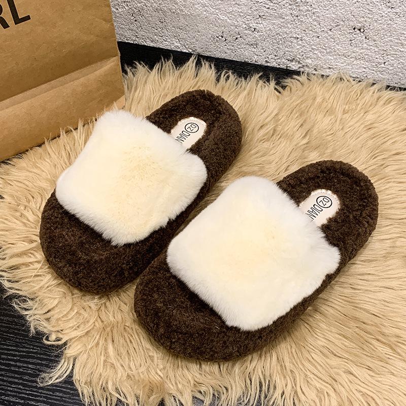 Thick-bottomed fluffy slippers for women s outer wear 2025 new Japanese high-end fluffy one-word home warm cotton slippers 35
Thick-bottomed fluffy slippers for women s outer wear 2025 new Japanese high-end fluffy one-word home warm cotton slippers 35