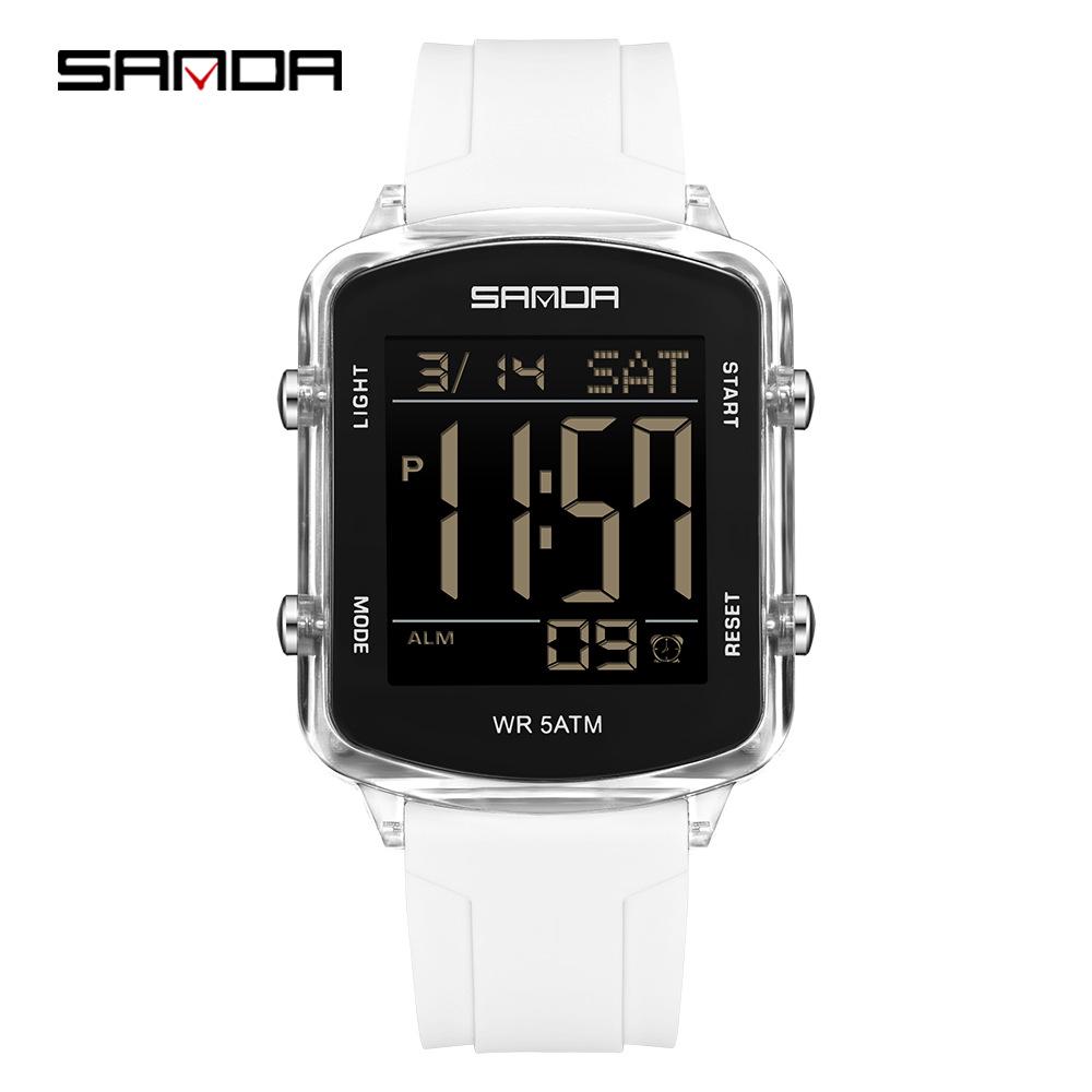 Sanda 6351 Unisex Large Digital Waterproof Wristwatch with Luminous Display and Timer for Swimming
Sanda 6351 Unisex Large Digital Waterproof Wristwatch with Luminous Display and Timer for Swimming