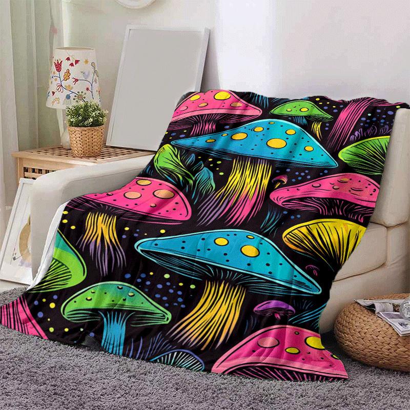 1pc Mushroom Printing Lightweight Flannel Blanket, Comfortable and Warm Blanket, Sofa Bed and Couch Office, Suitable for Gift Blankets 130cmx150cm
1pc Mushroom Printing Lightweight Flannel Blanket, Comfortable and Warm Blanket, Sofa Bed and Couch Office, Suitable for Gift Blankets 130cmx150cm