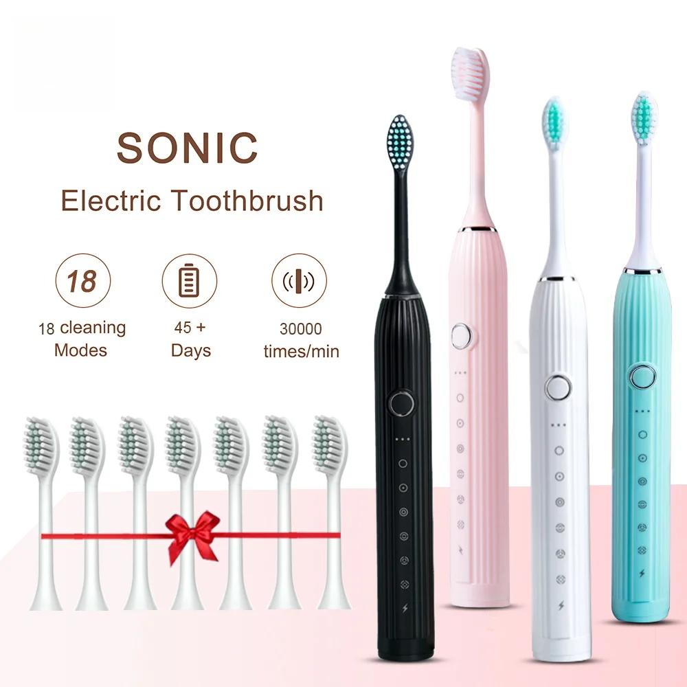 Sonic Electric Toothbrush Adult Smart Timing Tooth Brush Відбілювання зубів Швидка USB-акумуляторна зубна щітка зі змінною головкою
Sonic Electric Toothbrush Adult Smart Timing Tooth Brush Відбілювання зубів Швидка USB-акумуляторна зубна щітка зі змінною головкою