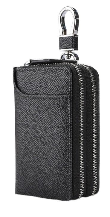 Okafuka Key Case with 2 Double Smart Key Genuine Multifunctional Car Key Case with Card and Loss Prevention for Men and Women Compartments, Zipper, чорний
Okafuka Key Case with 2 Double Smart Key Genuine Multifunctional Car Key Case with Card and Loss Prevention for Men and Women Compartments, Zipper, чорний