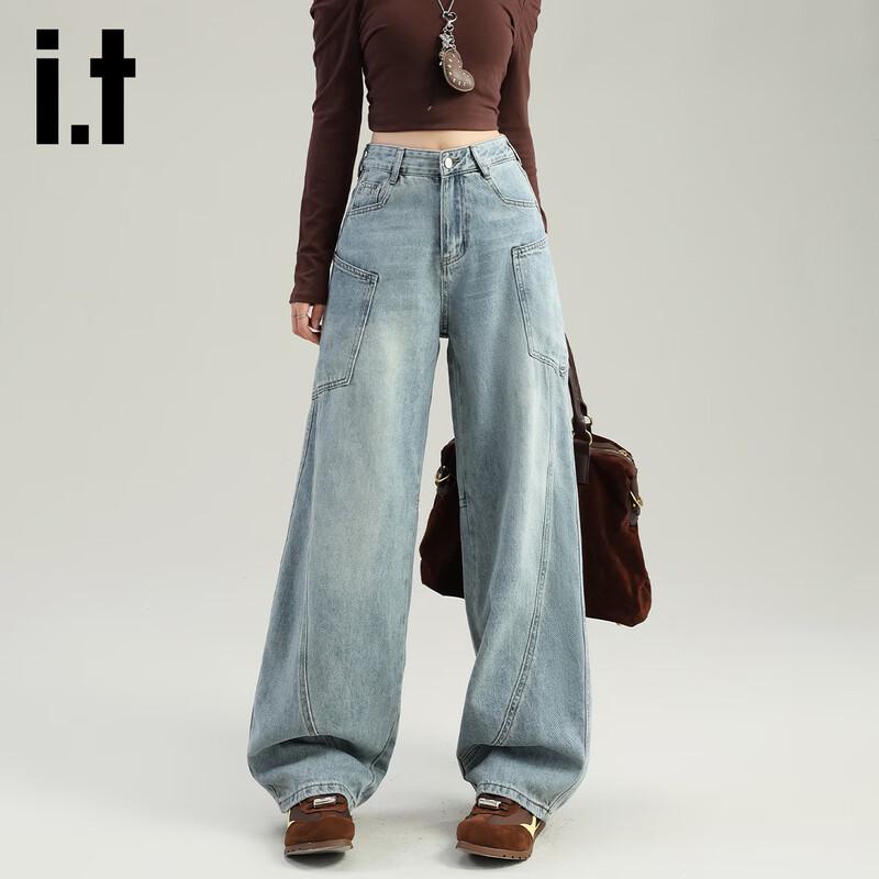 Izzue It Women s Fashion Washed Curved Wide-Leg Jeans S
Izzue It Women s Fashion Washed Curved Wide-Leg Jeans S