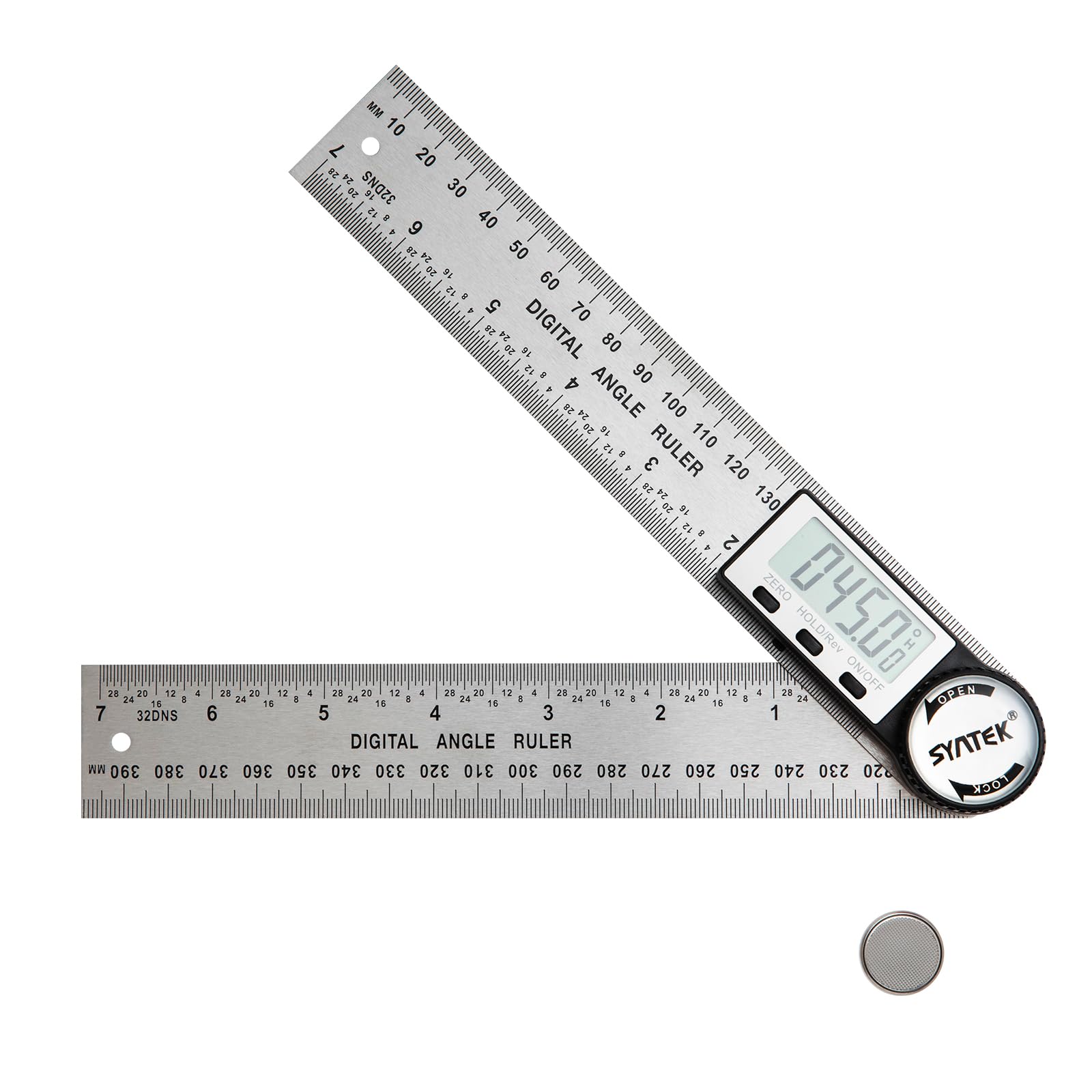 SCITOOLS Digital Angle Gauge 200mm Metal Angle Meter Angle Meter Measuring Range Angle Ruler LCD LCD Screen Angle Measurement Length Measurement Easy
SCITOOLS Digital Angle Gauge 200mm Metal Angle Meter Angle Meter Measuring Range Angle Ruler LCD LCD Screen Angle Measurement Length Measurement Easy