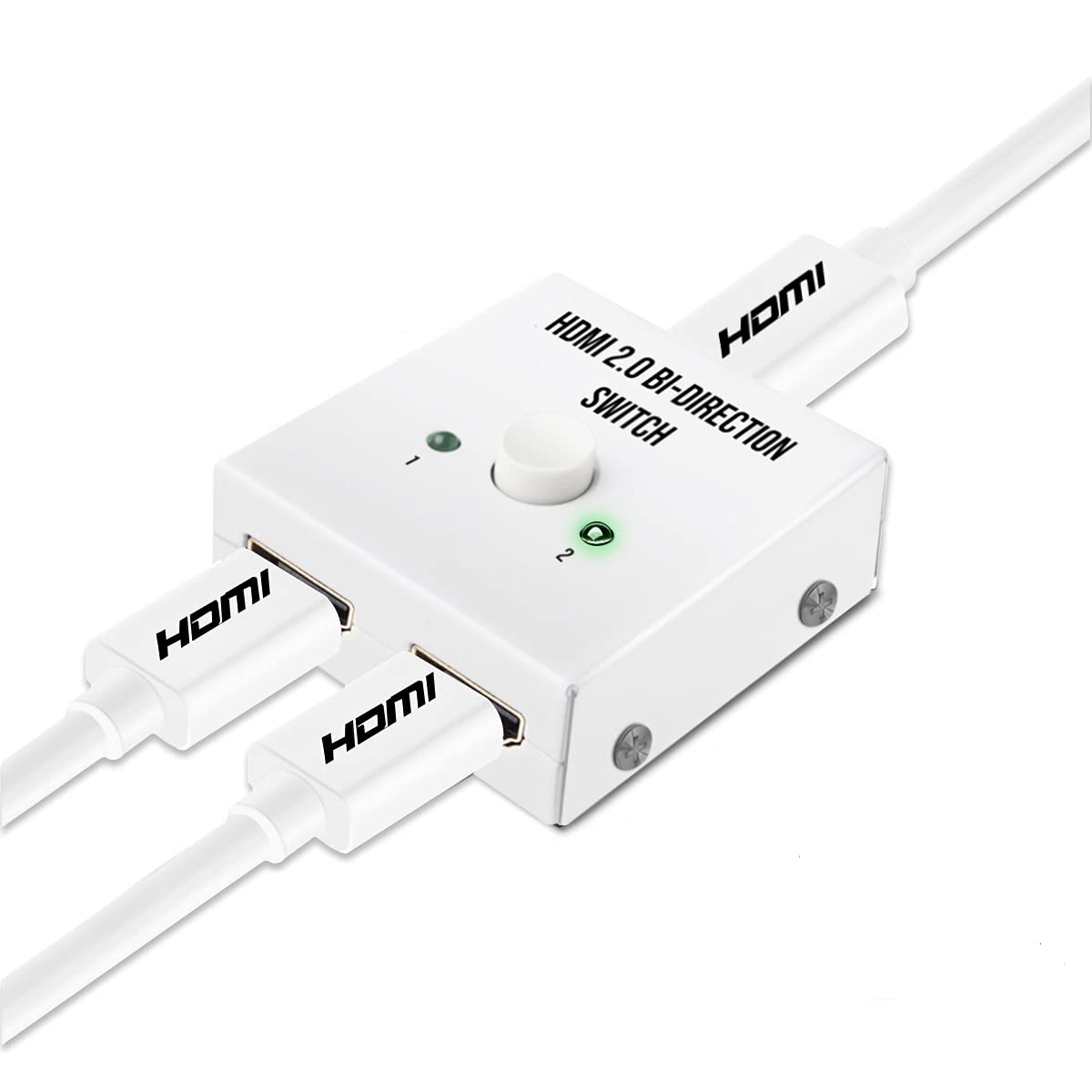 Stable Switcher 4K 60Hz HDMI Selector 1 Input 2 Output 2 Input 1 Output Bidirectional HDCP Manual Switching PS4 Pro DVD Player HDTV Compatible 4K білий
Stable Switcher 4K 60Hz HDMI Selector 1 Input 2 Output 2 Input 1 Output Bidirectional HDCP Manual Switching PS4 Pro DVD Player HDTV Compatible 4K білий