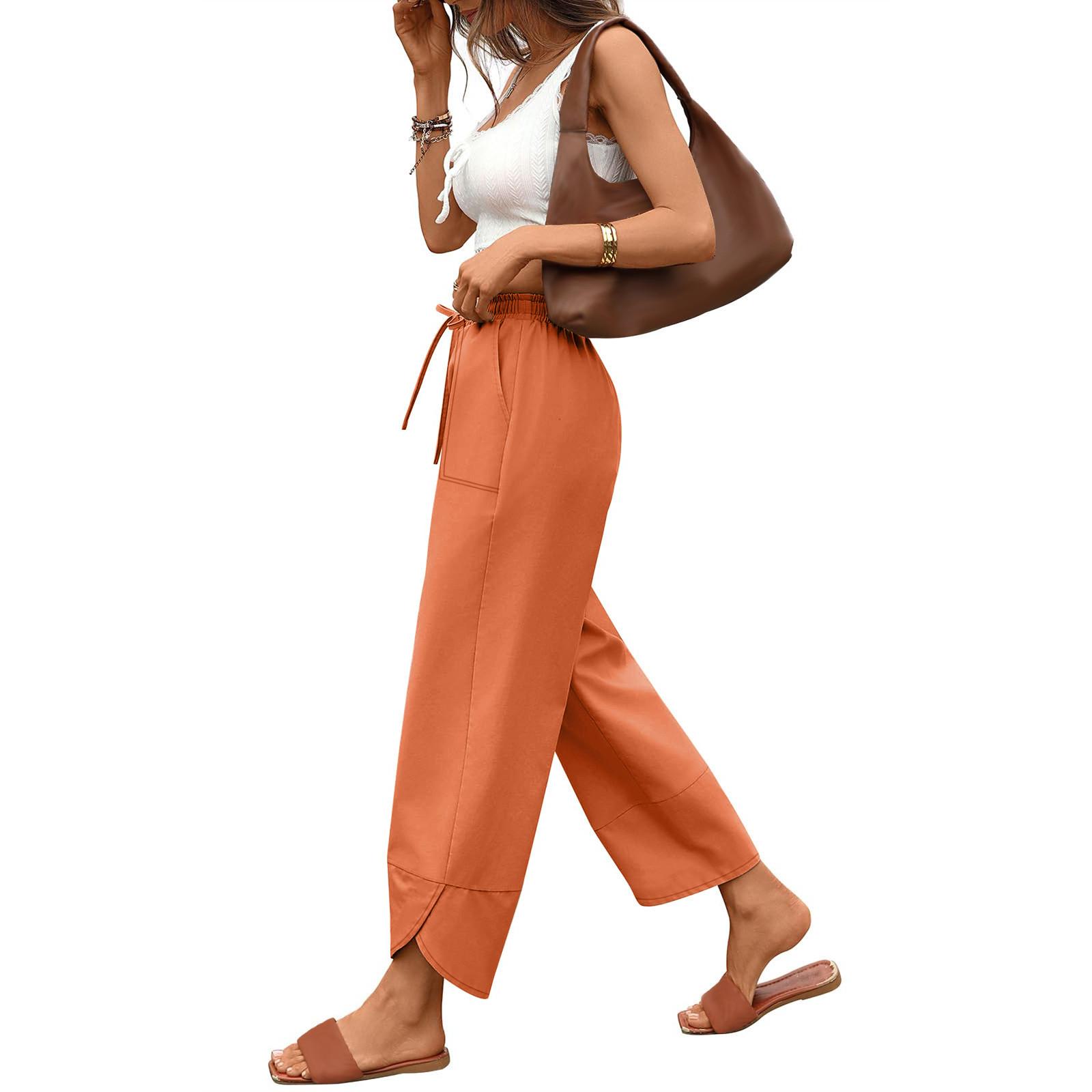 Женские модные свободные однотонные спортивные брюки кэжуал с высокой талией и карманами XL шафрановый
Женские модные свободные однотонные спортивные брюки кэжуал с высокой талией и карманами XL шафрановый