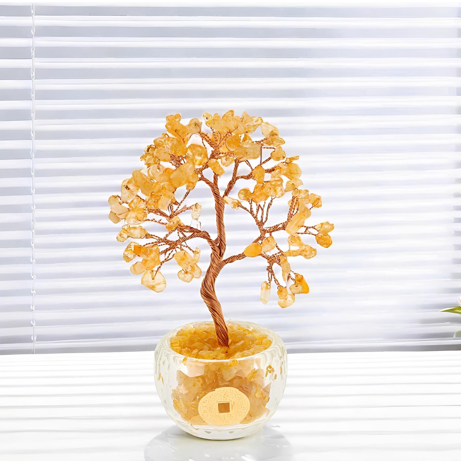 Mini Crystal Money Tree Copper Wire Wrapped Crystal Tree Potted Plant Healing Gemstone Yoga Feng Shui Trees Home Crystal Decor жовтий
Mini Crystal Money Tree Copper Wire Wrapped Crystal Tree Potted Plant Healing Gemstone Yoga Feng Shui Trees Home Crystal Decor жовтий