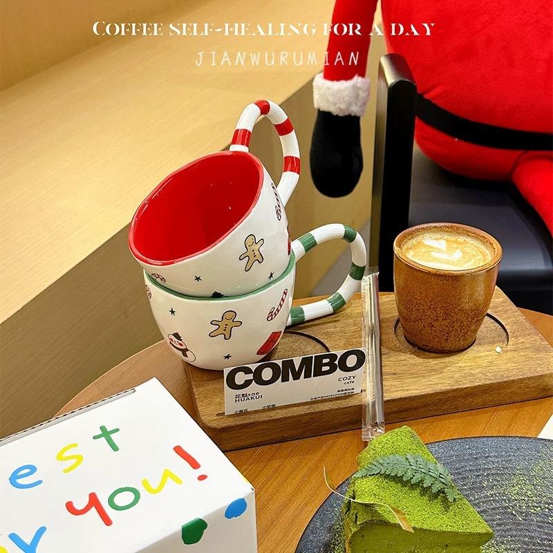 Cartoon Christmas Big Ear Mug Coffee Cup High Value Souvenir Couple Ceramic Cup Gift Box Breakfast Water Cup 350ml
Cartoon Christmas Big Ear Mug Coffee Cup High Value Souvenir Couple Ceramic Cup Gift Box Breakfast Water Cup 350ml