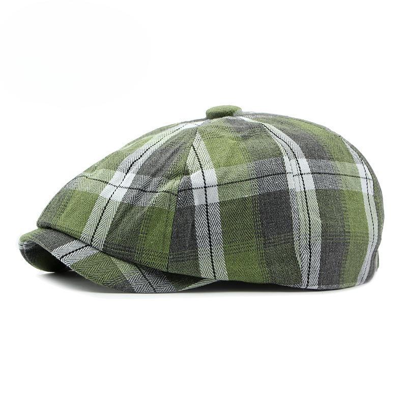 Fashion Plaid Newsboy Cap for Men Women Spring Summer Thin Octagonal Hat British Retro Beret Baker Boy Cap Painter Hat 56-60cm зелений колір плед
Fashion Plaid Newsboy Cap for Men Women Spring Summer Thin Octagonal Hat British Retro Beret Baker Boy Cap Painter Hat 56-60cm зелений колір плед