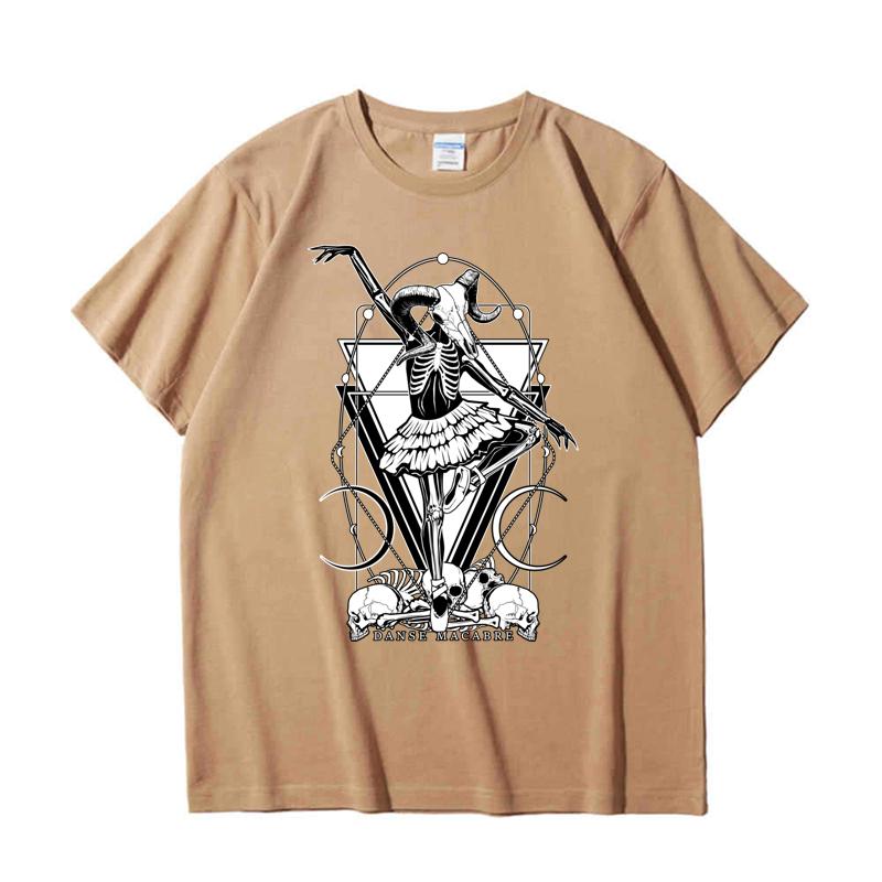 220GSM Тяжелая футболка из 100% хлопка Футболка Danse Macabre с принтом Мужская повседневная футболка с круглым вырезом Базовые мужские топы Футболка
220GSM Тяжелая футболка из 100% хлопка Футболка Danse Macabre с принтом Мужская повседневная футболка с круглым вырезом Базовые мужские топы Футболка