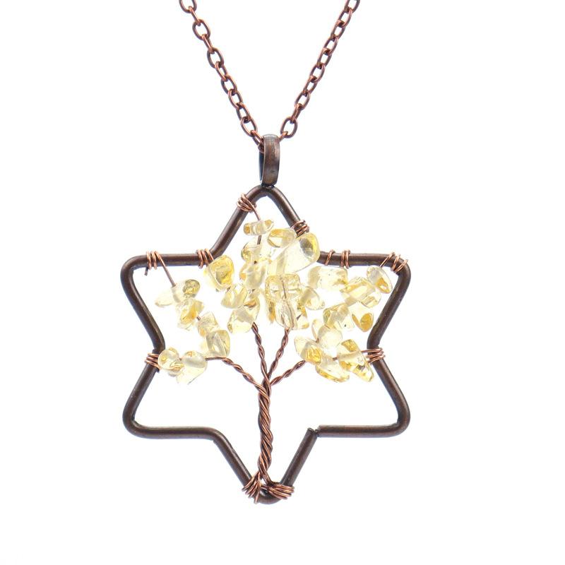Vintage Handmade Hexagram Tree Of Life Necklace Gravel Crystal Pendant N65 цитриновый
Vintage Handmade Hexagram Tree Of Life Necklace Gravel Crystal Pendant N65 цитриновый