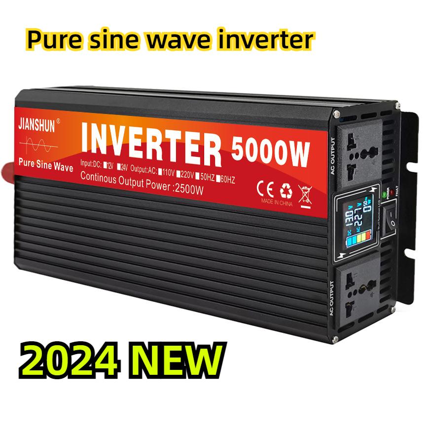 2024 Новый инвертор полной мощности с чистой синусоидой 12 В 24 В в 220 В 1000 Вт-4000 Вт 
2024 Новый инвертор полной мощности с чистой синусоидой 12 В 24 В в 220 В 1000 Вт-4000 Вт