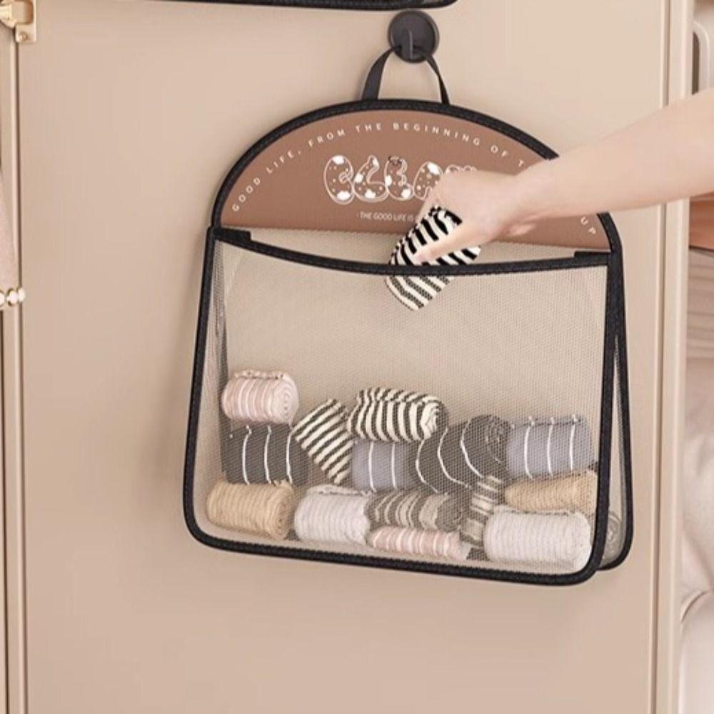 with Hook Underwear Storage Mesh Bag Large Capacity Clothing Net Bag Socks Hanging Bag Stockings Single Layer
with Hook Underwear Storage Mesh Bag Large Capacity Clothing Net Bag Socks Hanging Bag Stockings Single Layer