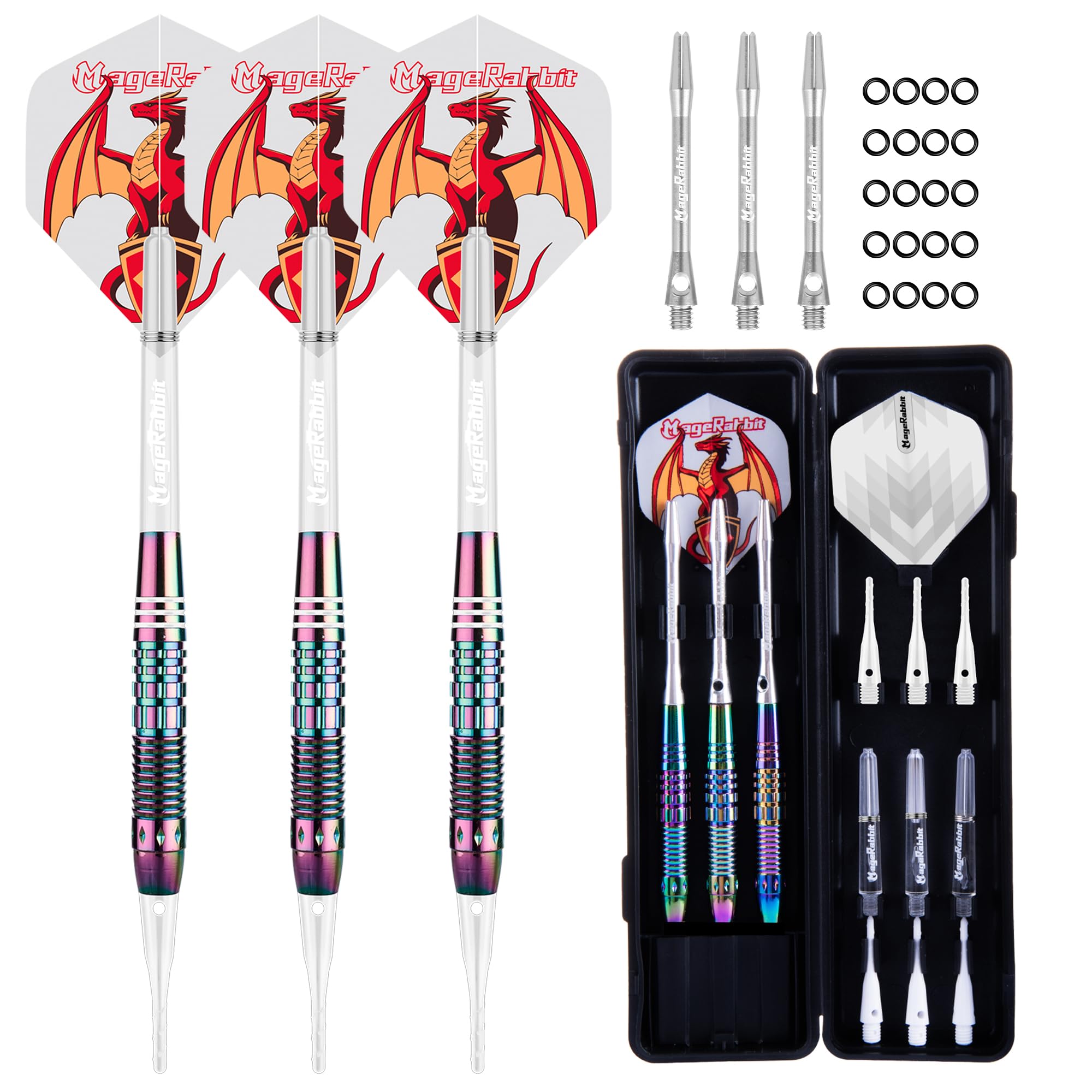 MageRabbit 18g pure copper soft tip darts set, 3 pieces, beginner darts set with storage case, plastic tip darts for electronic dartboards мідний
MageRabbit 18g pure copper soft tip darts set, 3 pieces, beginner darts set with storage case, plastic tip darts for electronic dartboards мідний