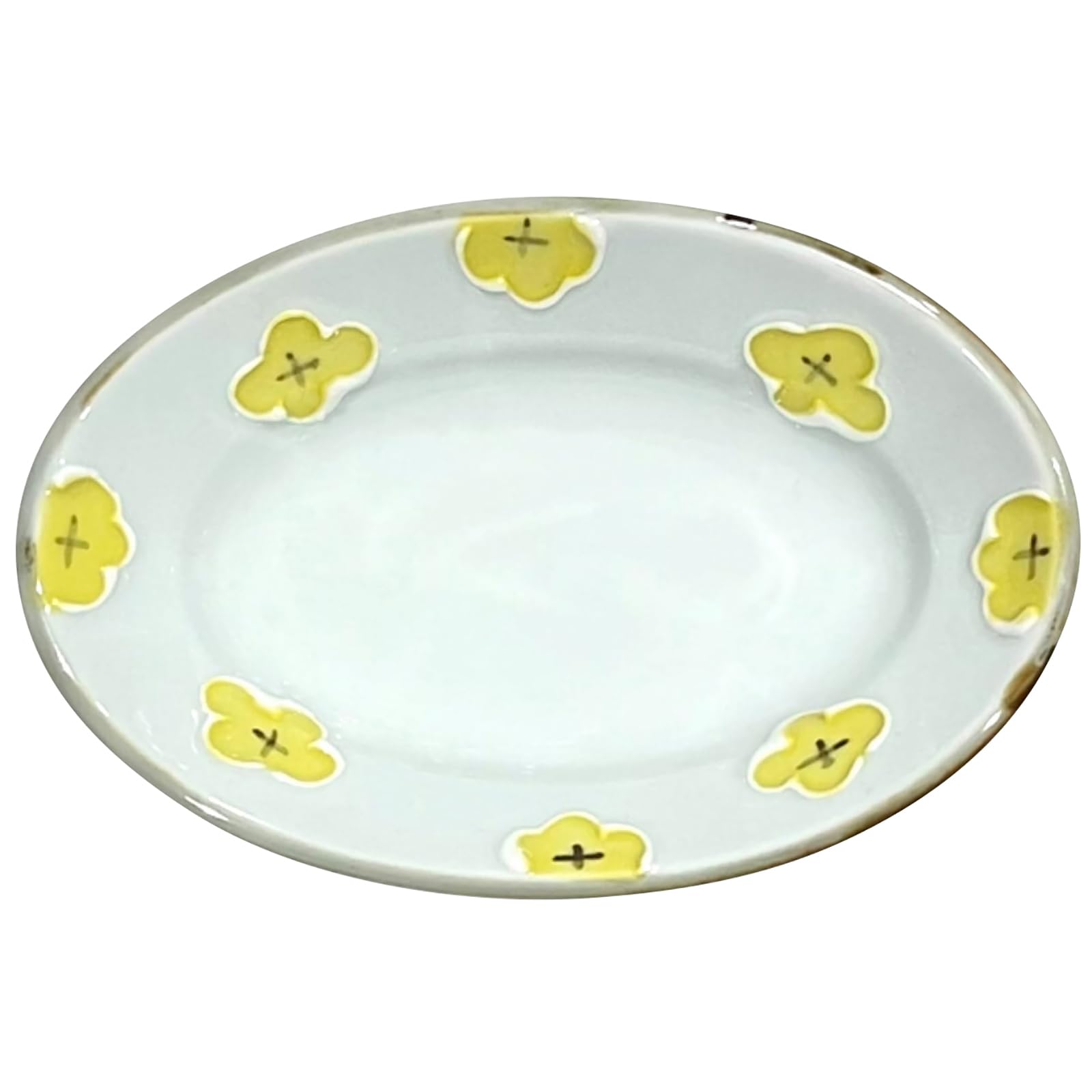 24to3 Nishitomi Ceramics Imari Plate Tokushichi Kiln Small Plate Pot 13 x 8 cm hana Oval Flower Floral Pattern Small Flower Yellow Made in Japan
24to3 Nishitomi Ceramics Imari Plate Tokushichi Kiln Small Plate Pot 13 x 8 cm hana Oval Flower Floral Pattern Small Flower Yellow Made in Japan