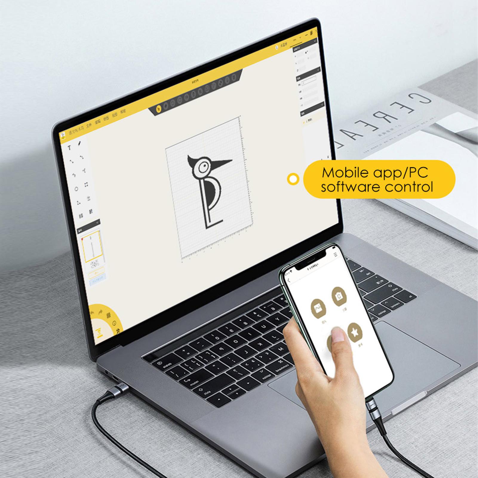 Laserpecker 2 Ручной лазерный гравер Маркер Гравировальный и режущий станок Портативный с регулируемым
Laserpecker 2 Ручной лазерный гравер Маркер Гравировальный и режущий станок Портативный с регулируемым