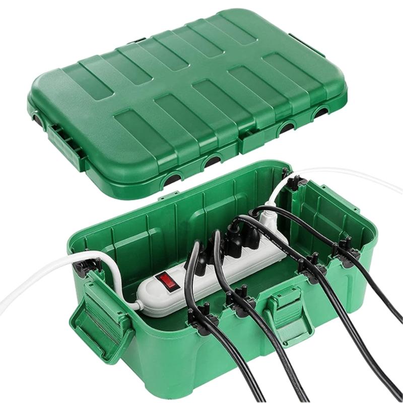 Heavy Duty Outdoor Cable Organizers Water Resistance Electrical Enclosures IP54 Excellent for Garden Power Connection зелений
Heavy Duty Outdoor Cable Organizers Water Resistance Electrical Enclosures IP54 Excellent for Garden Power Connection зелений