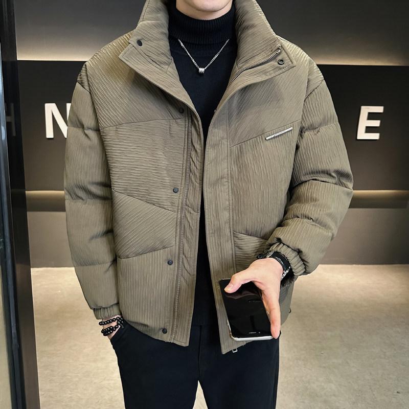 Men s Textured Stand Collar Down Jacket - 2025 Winter Collection, Trendy Short Duck Down, Warm & Thick Outerwear Extra Large кавовий/зелений
Men s Textured Stand Collar Down Jacket - 2025 Winter Collection, Trendy Short Duck Down, Warm & Thick Outerwear Extra Large кавовий/зелений