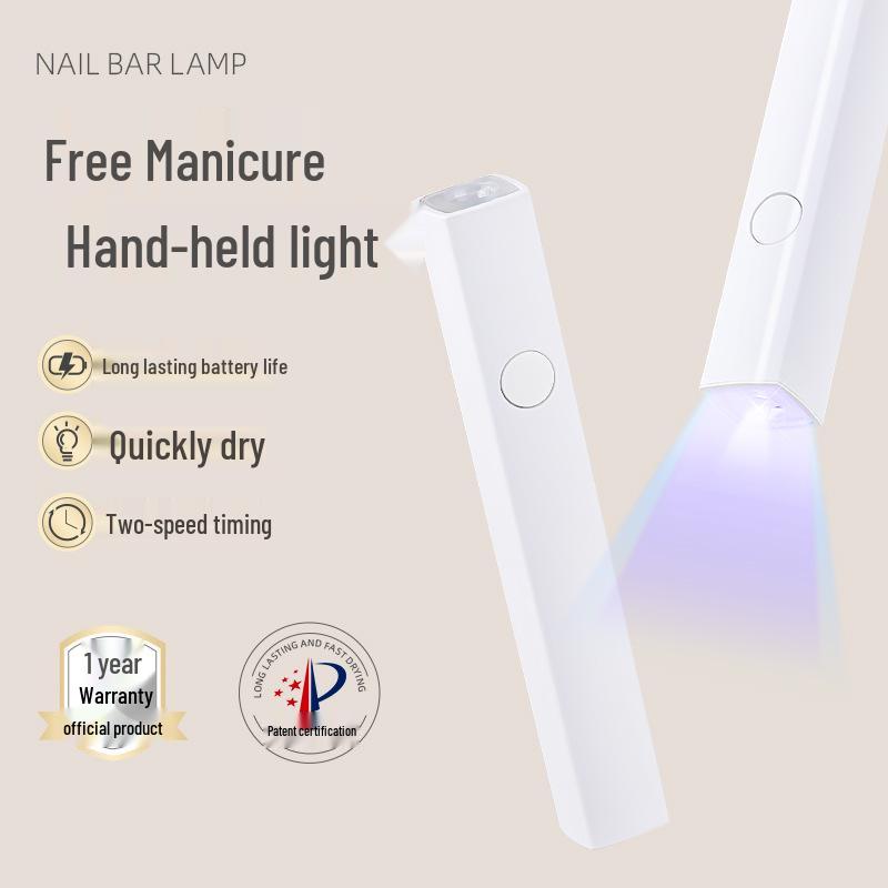 Portable Rechargeable Nail Art Light Therapy Lamp - Quick-Drying, Single Line, Handheld, No Hand Darkening
Portable Rechargeable Nail Art Light Therapy Lamp - Quick-Drying, Single Line, Handheld, No Hand Darkening