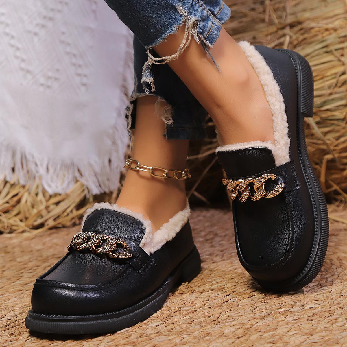 20252024 autumn new velvet warm loafers casual fashion outer wear Doudou shoes soft sole small leather shoes 35
20252024 autumn new velvet warm loafers casual fashion outer wear Doudou shoes soft sole small leather shoes 35
