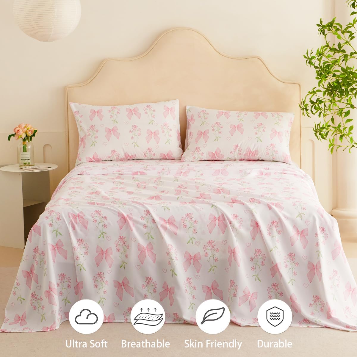 Комплект простыней с бантом Queen для девочек, детей, розовый, с цветочным рисунком, комплект простыней на резинке, мягкое микроволокно, простыни на резинке, простыни плоские и наволочки - Постельное белье с бантами в стиле принцессы Twin
Комплект простыней с бантом Queen для девочек, детей, розовый, с цветочным рисунком, комплект простыней на резинке, мягкое микроволокно, простыни на резинке, простыни плоские и наволочки - Постельное белье с бантами в стиле принцессы Twin